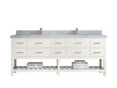 Parker 84 in. W x 22 in. D Double Sink Bathroom Vanity - photo 35