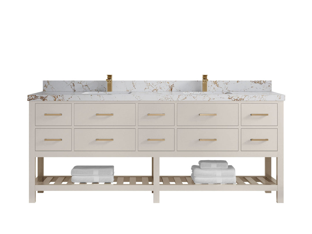 Parker 84 in. W x 22 in. D Double Sink Bathroom Vanity - Willow Bath and Vanity