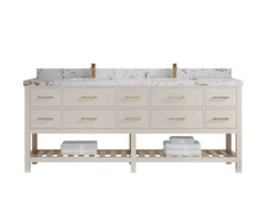 Parker 84 in. W x 22 in. D Double Sink Bathroom Vanity - photo 32