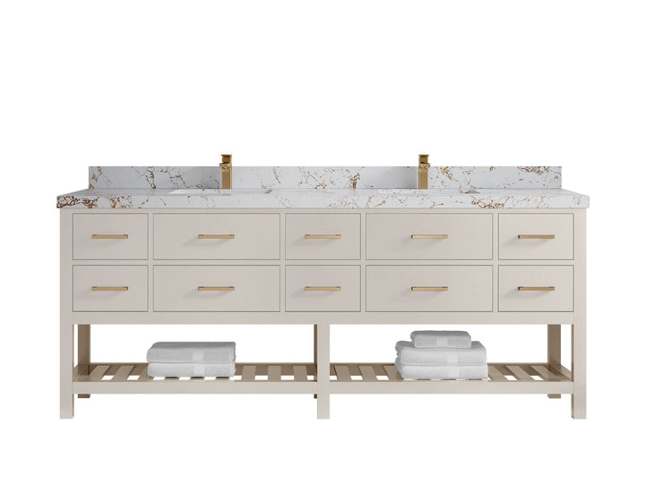 Parker 84 in. W x 22 in. D Double Sink Bathroom Vanity - photo 32