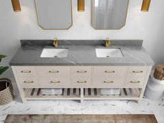 Parker 84 in. W x 22 in. D Double Sink Bathroom Vanity - photo 27