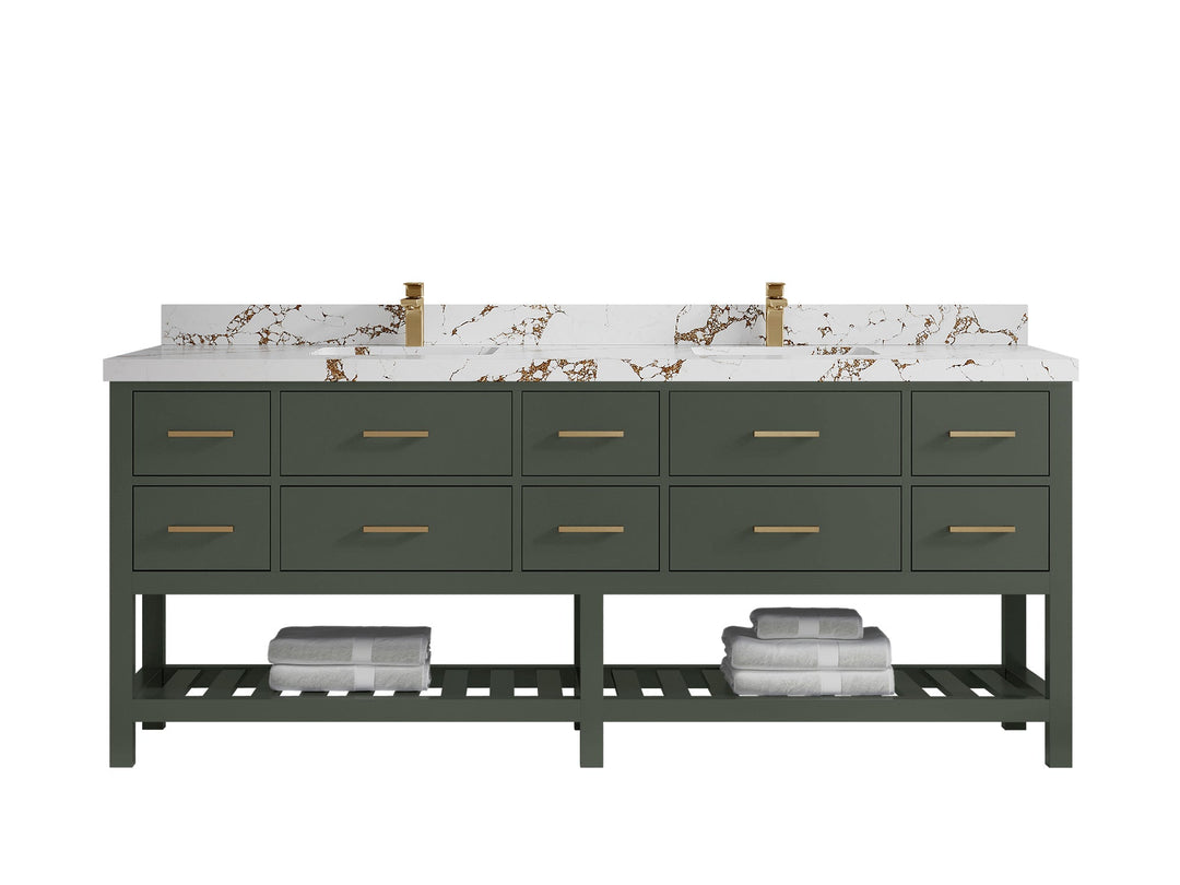 Parker 84 in. W x 22 in. D Double Sink Bathroom Vanity - Willow Bath and Vanity
