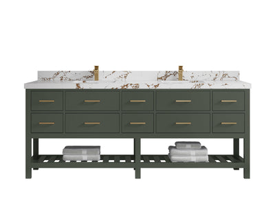 Parker 84 in. W x 22 in. D Double Sink Bathroom Vanity - Willow Bath and Vanity