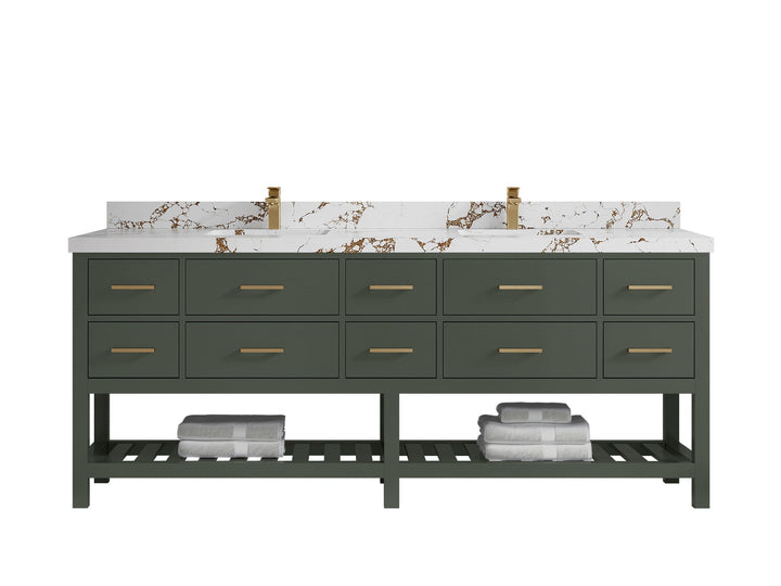 Parker 84 in. W x 22 in. D Double Sink Bathroom Vanity - photo 24