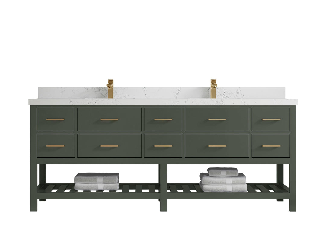 Parker 84 in. W x 22 in. D Double Sink Bathroom Vanity - Willow Bath and Vanity