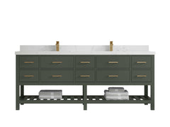 Parker 84 in. W x 22 in. D Double Sink Bathroom Vanity - photo 14