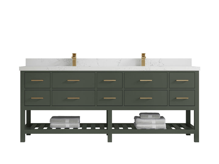 Parker 84 in. W x 22 in. D Double Sink Bathroom Vanity - photo 15