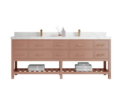 Parker 84 in. W x 22 in. D Double Sink Bathroom Vanity - photo 1