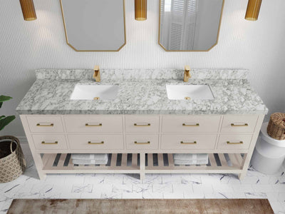 Parker 84 in. W x 22 in. D Double Sink Bathroom Vanity - Willow Bath and Vanity