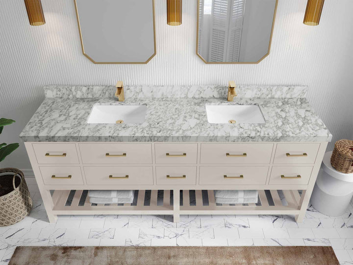 Parker 84 in. W x 22 in. D Double Sink Bathroom Vanity - photo 7