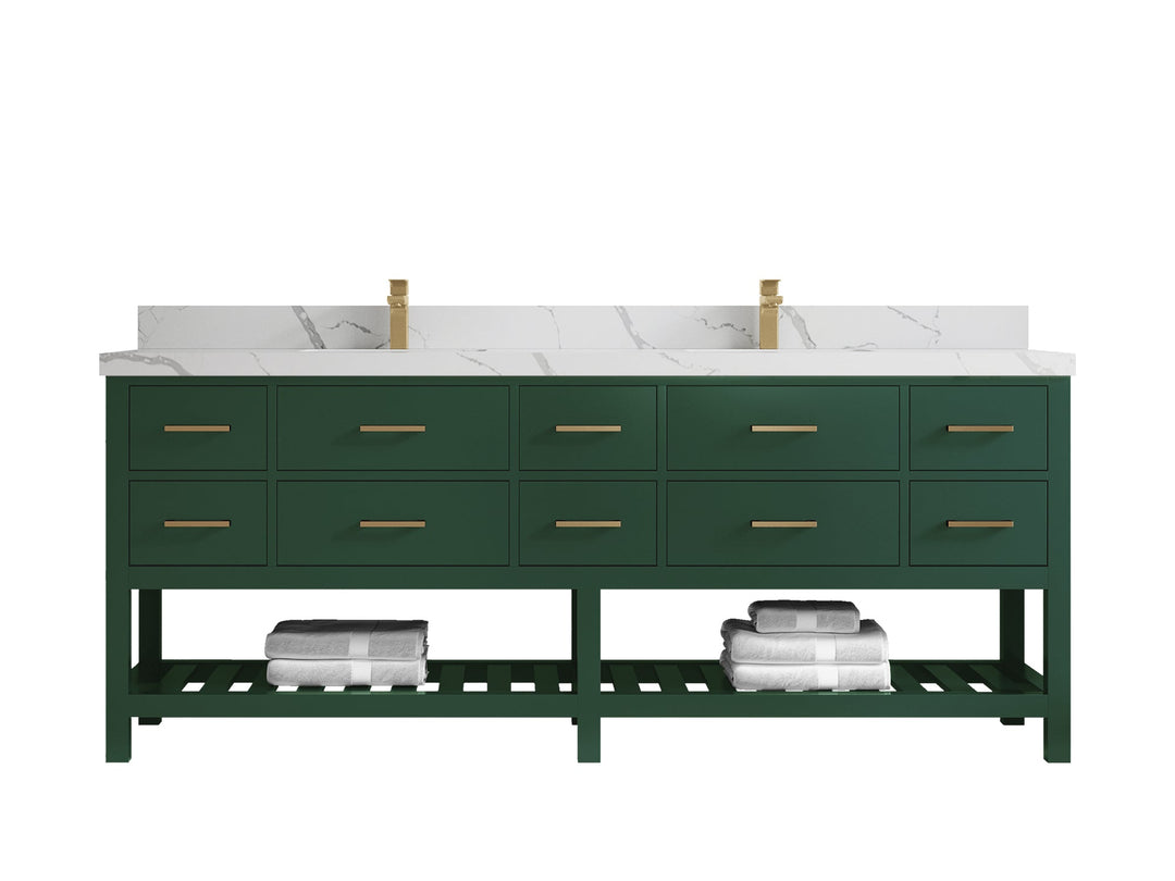 Parker 84 in. W x 22 in. D Double Sink Bathroom Vanity - Willow Bath and Vanity