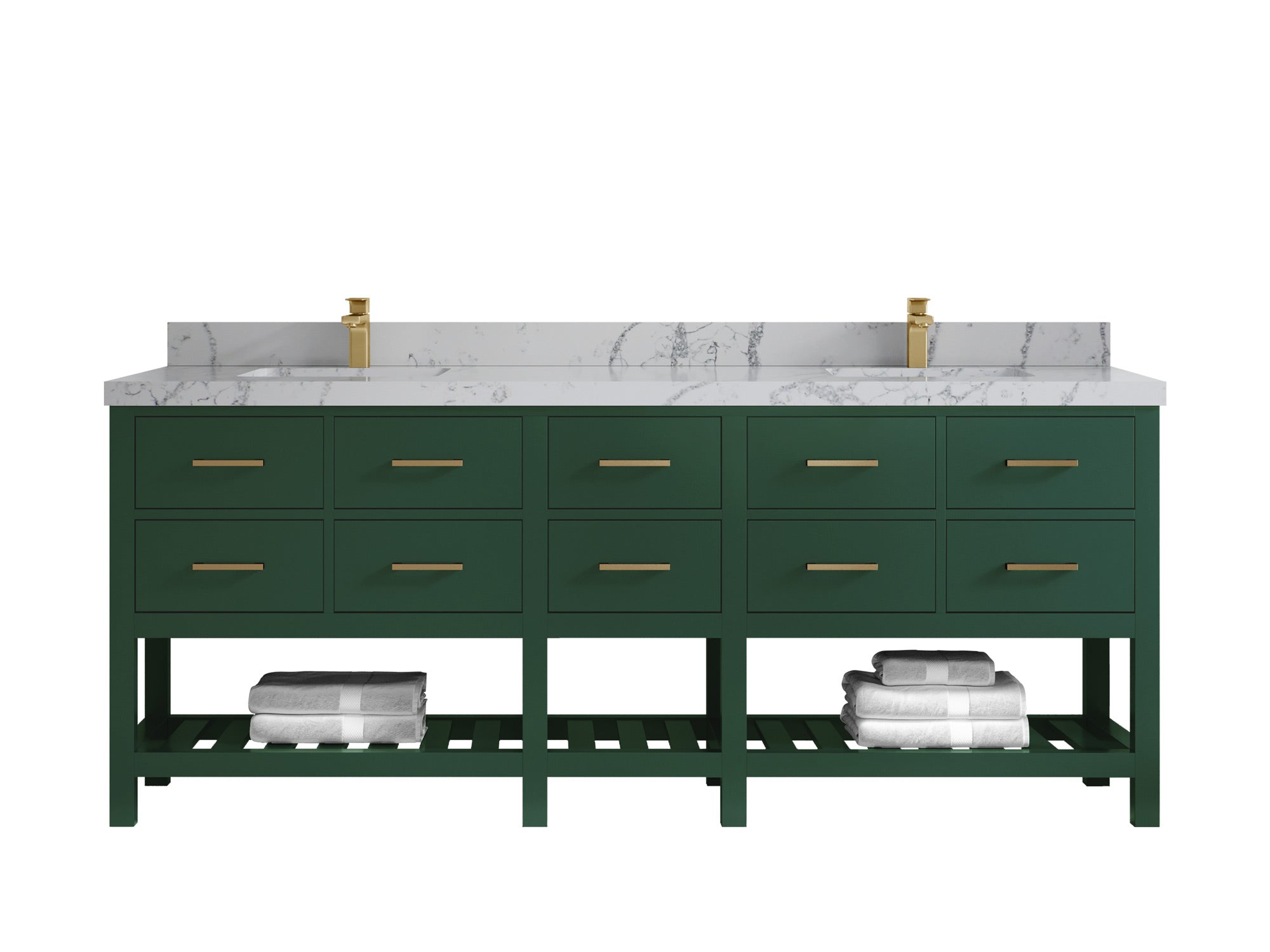 Parker 84 in. W x 22 in. D Double Sink Bathroom Vanity - Willow Bath and Vanity