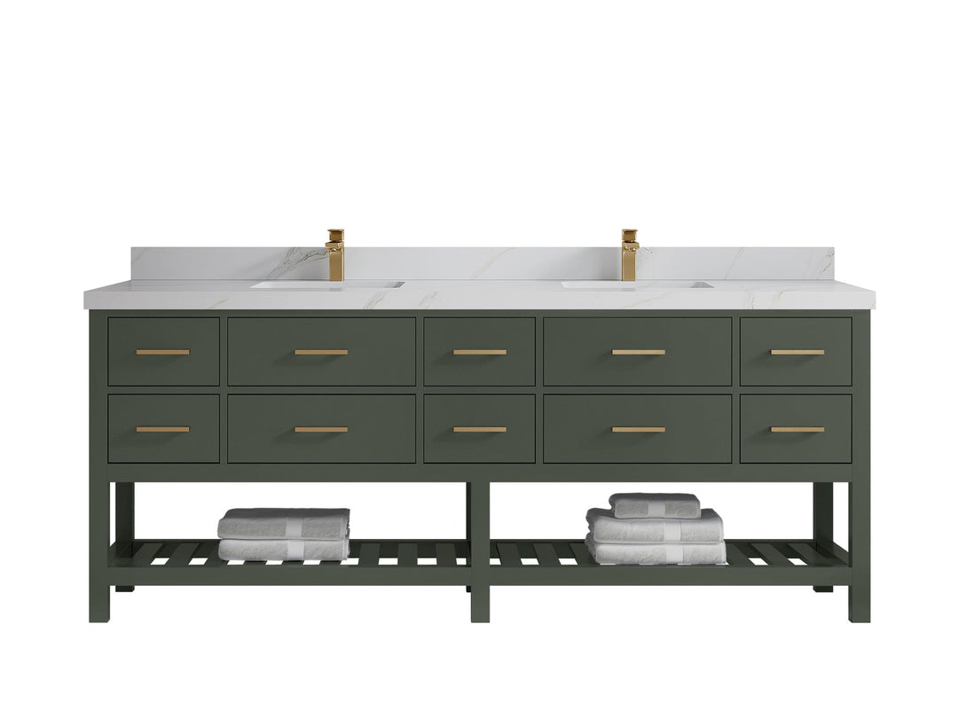Parker 84 in. W x 22 in. D Double Sink Bathroom Vanity - Willow Bath and Vanity