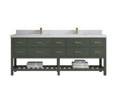 Parker 84 in. W x 22 in. D Double Sink Bathroom Vanity - photo 8