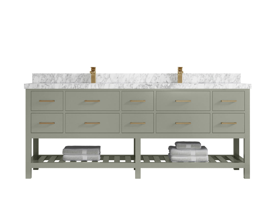 Parker 84 in. W x 22 in. D Double Sink Bathroom Vanity - Willow Bath and Vanity