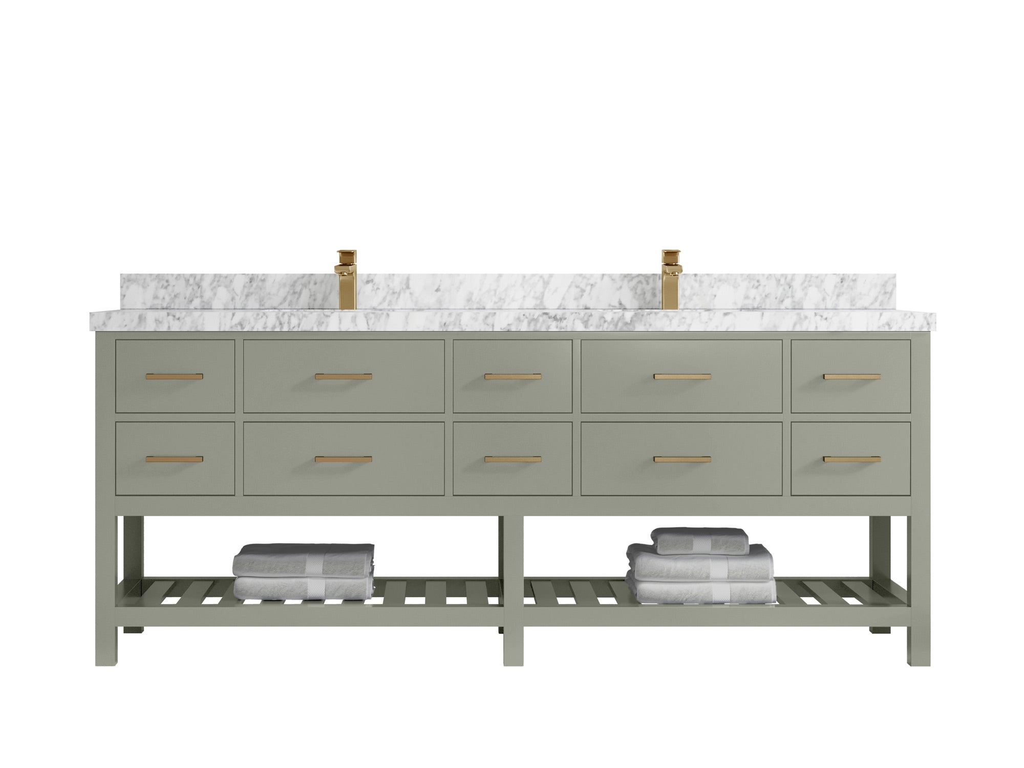 Parker 84 in. W x 22 in. D Double Sink Bathroom Vanity - Willow Bath and Vanity
