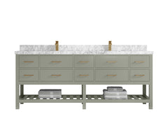 Parker 84 in. W x 22 in. D Double Sink Bathroom Vanity - photo 19