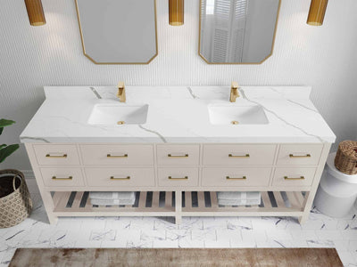 Parker 84 in. W x 22 in. D Double Sink Bathroom Vanity - Willow Bath and Vanity