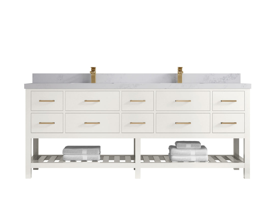 Parker 84 in. W x 22 in. D Double Sink Bathroom Vanity - Willow Bath and Vanity