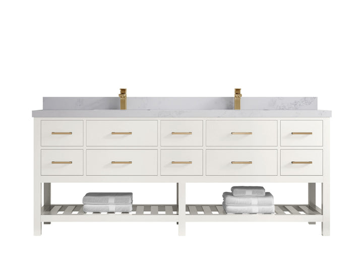 Parker 84 in. W x 22 in. D Double Sink Bathroom Vanity - photo 18