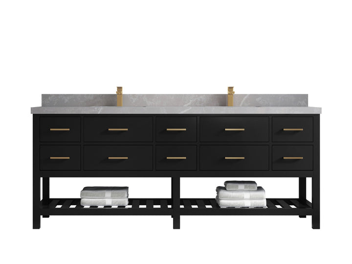 Parker 84 in. W x 22 in. D Double Sink Bathroom Vanity - photo 26
