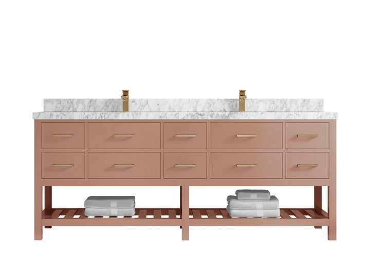 Parker 84 in. W x 22 in. D Double Sink Bathroom Vanity - photo 12