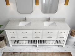 Parker 84 in. W x 22 in. D Double Sink Bathroom Vanity - photo 33