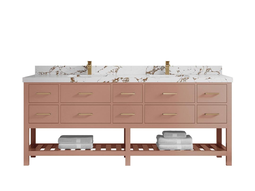 Parker 84 in. W x 22 in. D Double Sink Bathroom Vanity - Willow Bath and Vanity