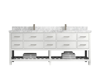 Parker 84 in. W x 22 in. D Double Sink Bathroom Vanity - Willow Bath and Vanity