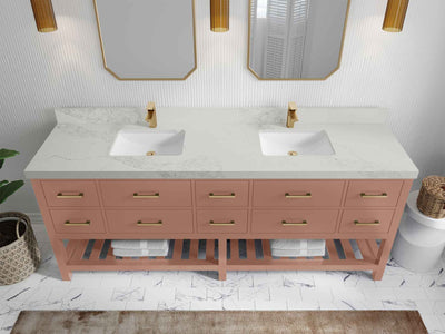 Parker 84 in. W x 22 in. D Double Sink Bathroom Vanity - Willow Bath and Vanity
