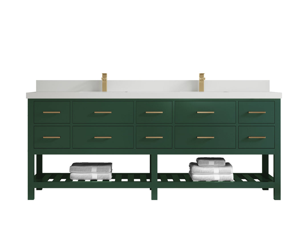 Parker 84 in. W x 22 in. D Double Sink Bathroom Vanity - Willow Bath and Vanity