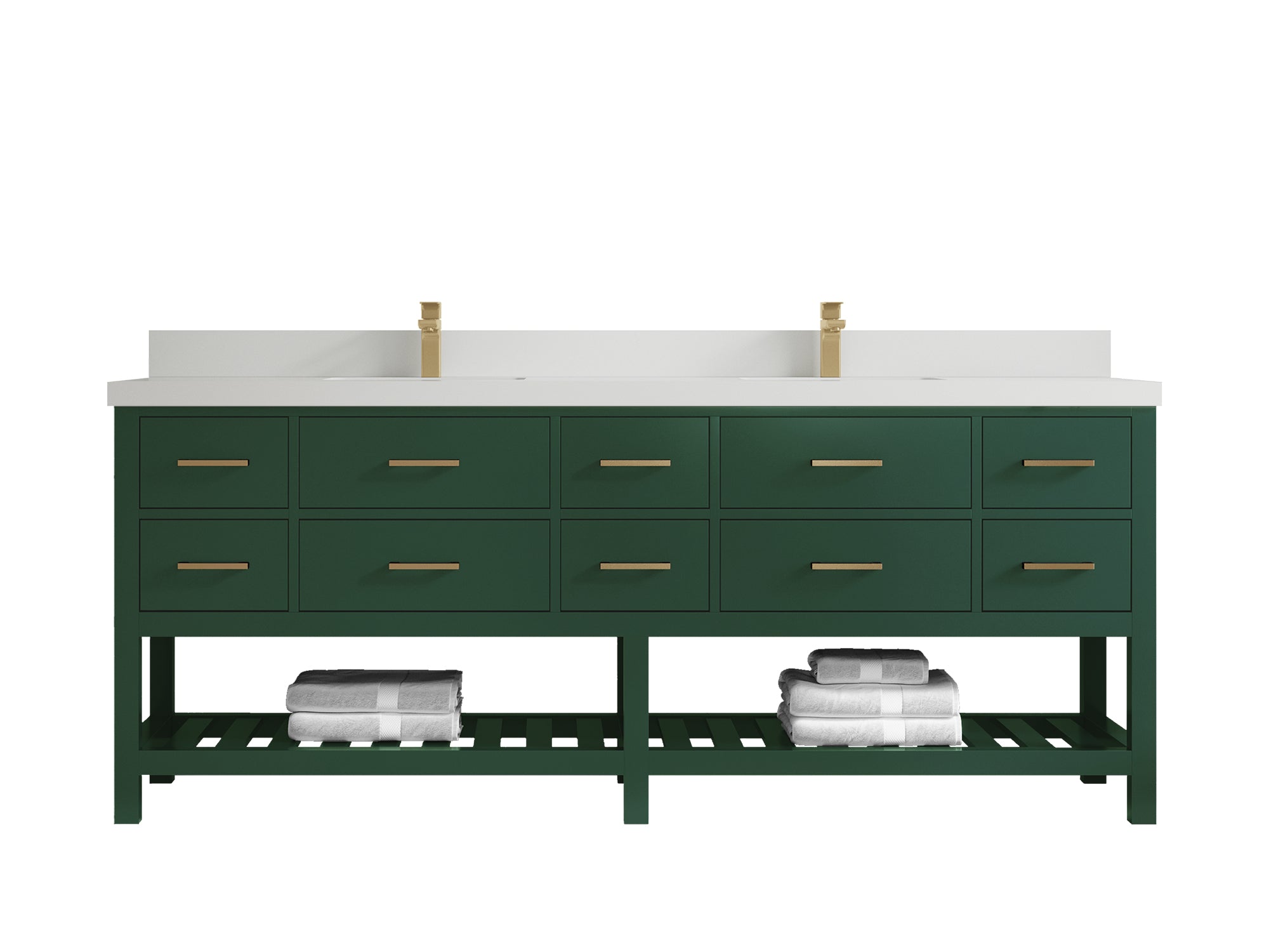 Parker 84 in. W x 22 in. D Double Sink Bathroom Vanity - Willow Bath and Vanity