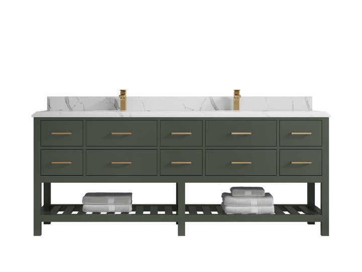 Parker 84 in. W x 22 in. D Double Sink Bathroom Vanity - photo 12