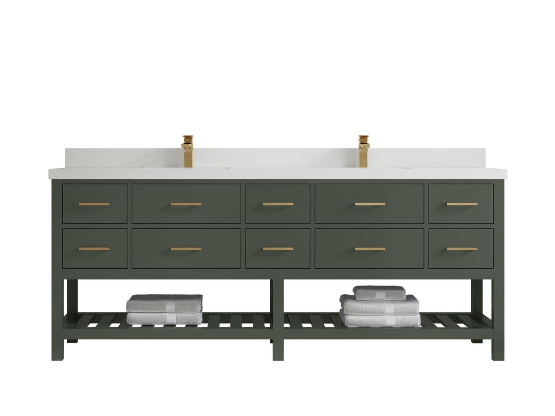 Parker 84 in. W x 22 in. D Double Sink Bathroom Vanity - Willow Bath and Vanity