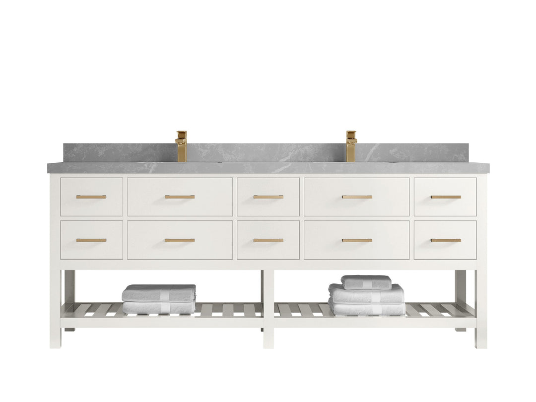 Parker 84 in. W x 22 in. D Double Sink Bathroom Vanity - Willow Bath and Vanity