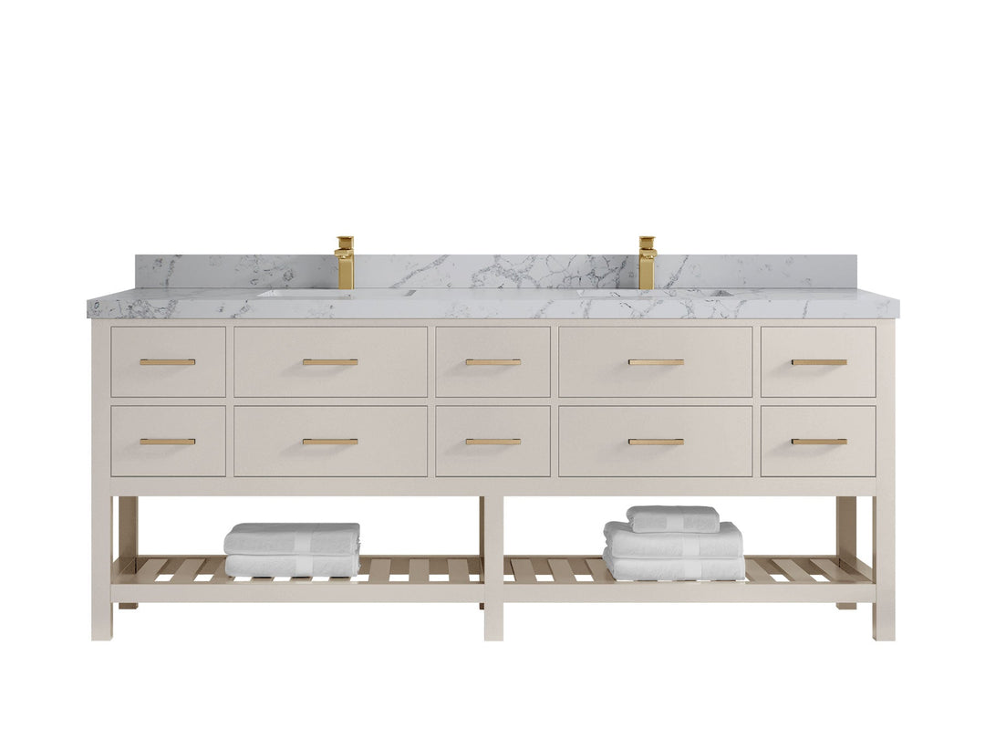 Parker 84 in. W x 22 in. D Double Sink Bathroom Vanity - Willow Bath and Vanity