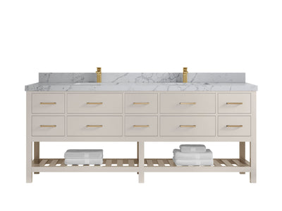 Parker 84 in. W x 22 in. D Double Sink Bathroom Vanity - Willow Bath and Vanity