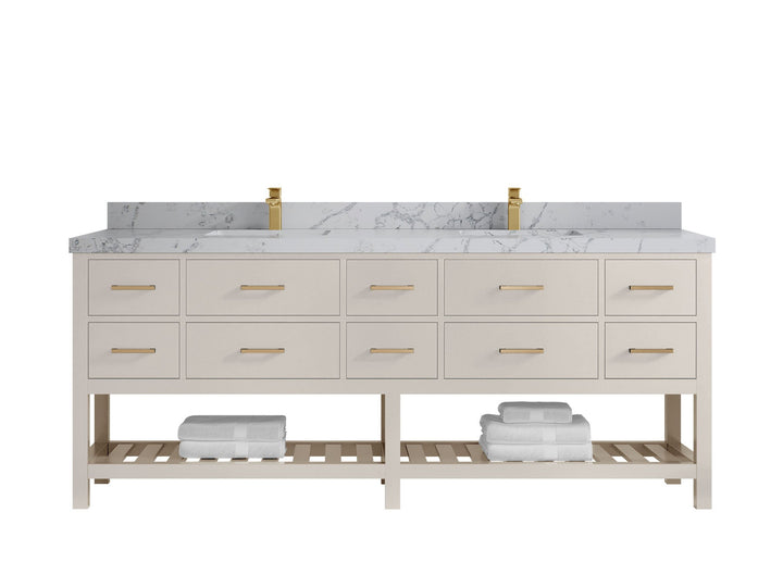 Parker 84 in. W x 22 in. D Double Sink Bathroom Vanity - photo 36