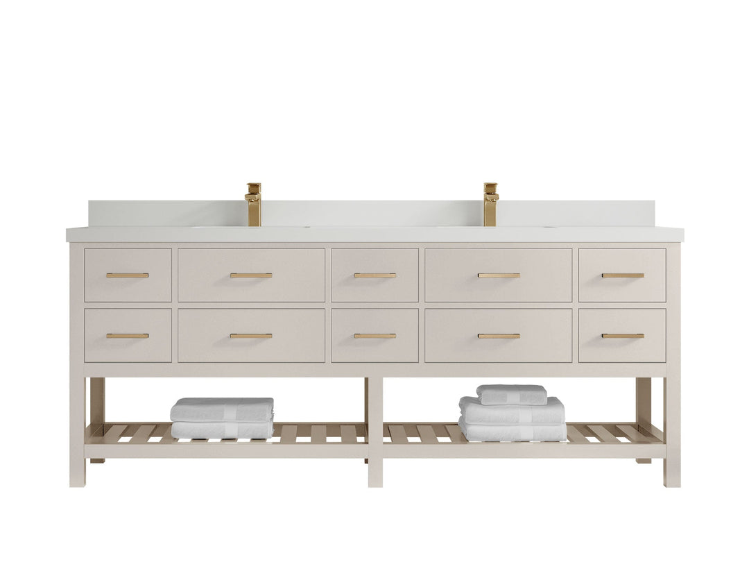 Parker 84 in. W x 22 in. D Double Sink Bathroom Vanity - Willow Bath and Vanity