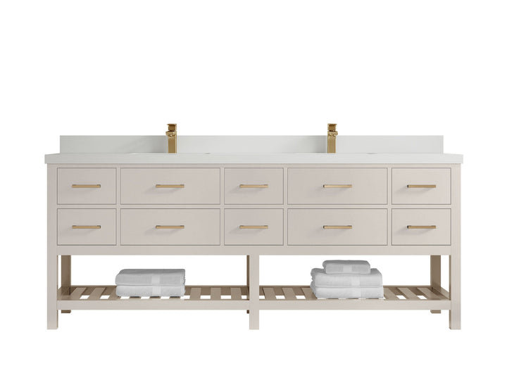 Parker 84 in. W x 22 in. D Double Sink Bathroom Vanity - photo 38