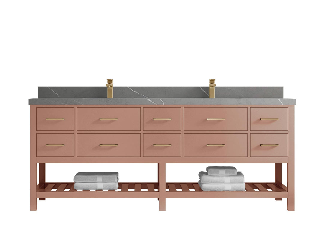 Parker 84 in. W x 22 in. D Double Sink Bathroom Vanity - Willow Bath and Vanity