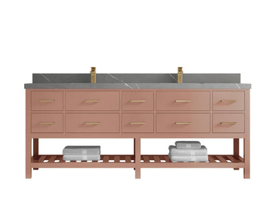 Parker 84 in. W x 22 in. D Double Sink Bathroom Vanity - Willow Bath and Vanity