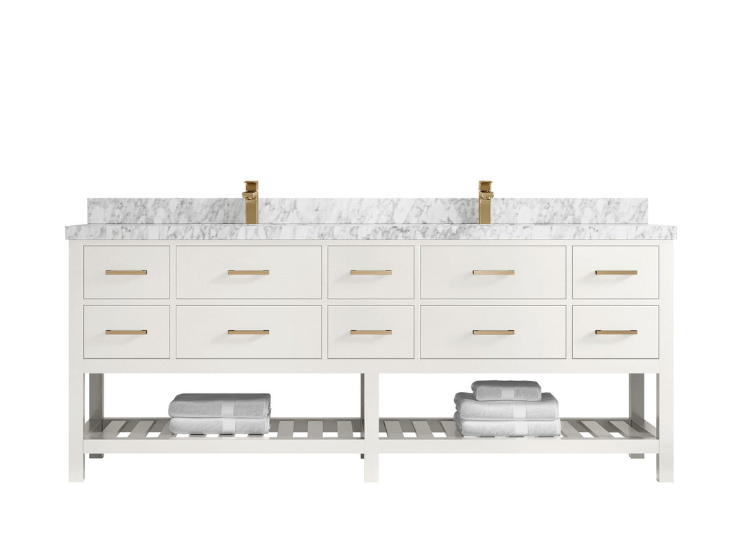 Parker 84 in. W x 22 in. D Double Sink Bathroom Vanity - Willow Bath and Vanity
