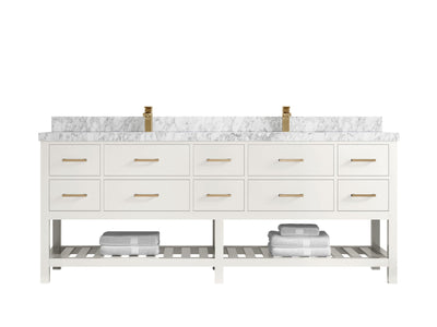Parker 84 in. W x 22 in. D Double Sink Bathroom Vanity - Willow Bath and Vanity