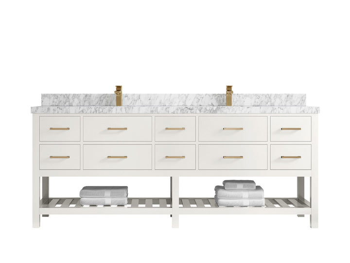 Parker 84 in. W x 22 in. D Double Sink Bathroom Vanity - photo 8