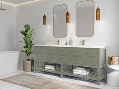 Parker 84 in. W x 22 in. D Double Sink Bathroom Vanity - photo 2