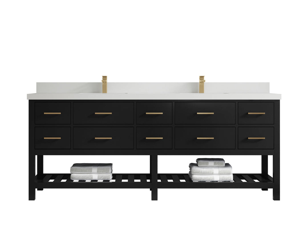 Parker 84 in. W x 22 in. D Double Sink Bathroom Vanity - Willow Bath and Vanity