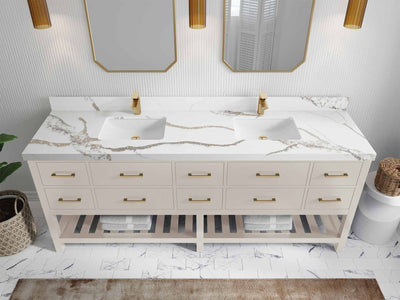 Parker 84 in. W x 22 in. D Double Sink Bathroom Vanity - Willow Bath and Vanity