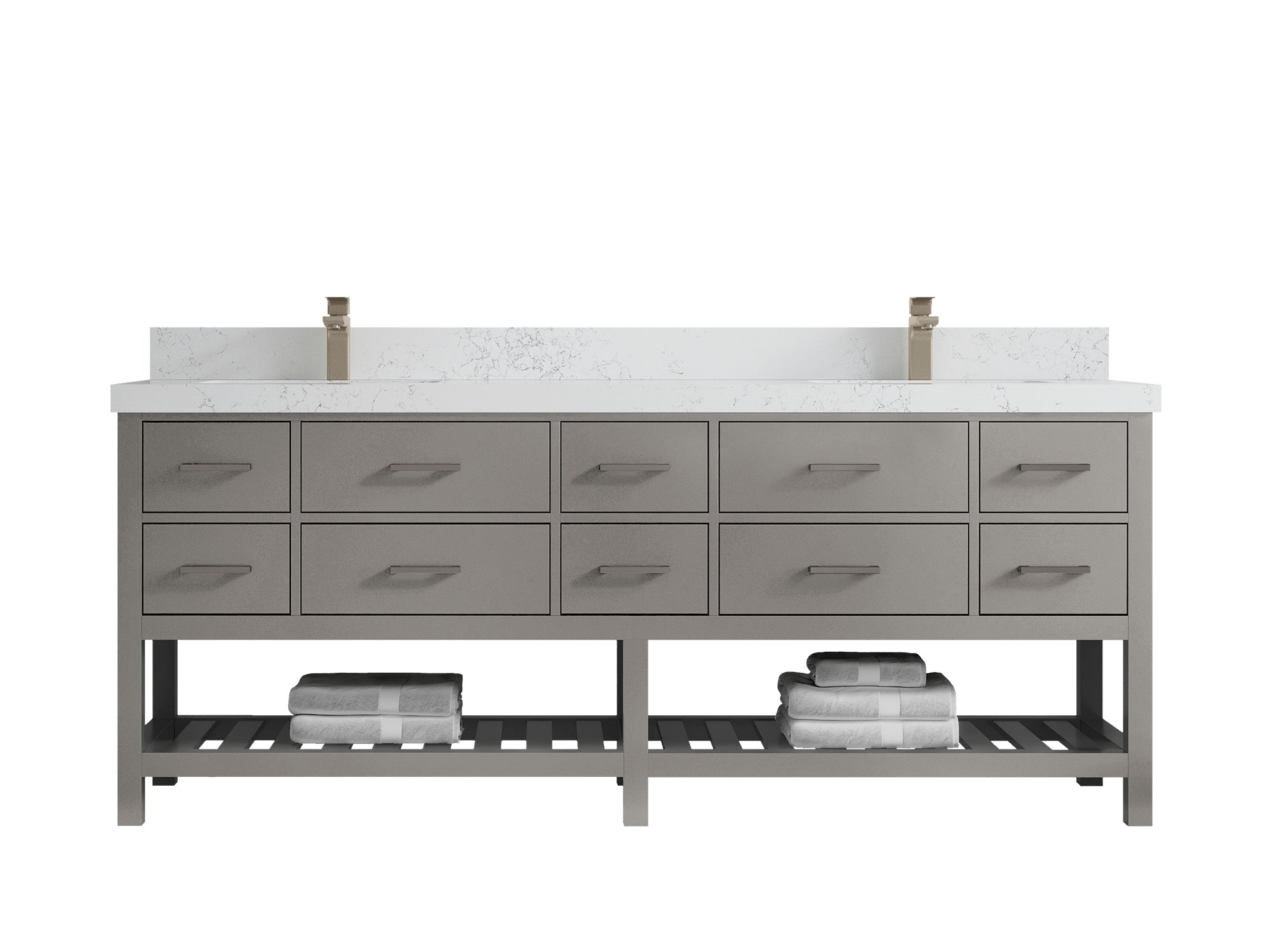 Parker 84 in. W x 22 in. D Double Sink Bathroom Vanity - Willow Bath and Vanity