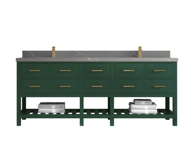 Parker 84 in. W x 22 in. D Double Sink Bathroom Vanity - Willow Bath and Vanity